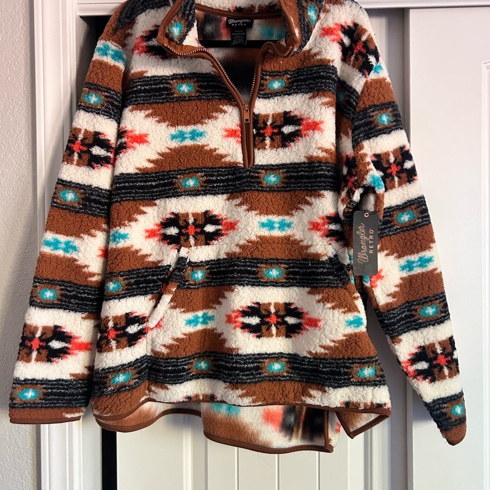 Wrangler Retro Multicolor Fleece Pullover